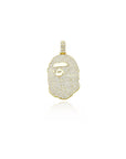 Custom diamond Bape pendant Necklace bape neckalce, diamond ape, diamond bape, iced out ape