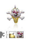 bbc pharrell nigo icecream logo necklace pendant chain ifandco