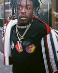 lil uzi VLONE V diamond pendant necklace chain ifadnco