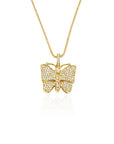 playboi carti butterfly pendant necklace chain vvs diamond ifandco uzi