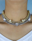 12mm miami cuban link butterfly choker diamond kylie jenner stormi playboi carti