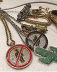 travis scott laflame no bystanders chain necklace pendant astroworld