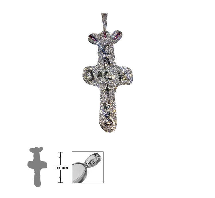 La flame Travis Scott Cactus Jack necklace pendant gucci link ifandco
