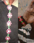 frank kandi man blonde Ocean instagram flower bracelet diamond rave bracelet daisy