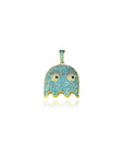 ghost inky gold pendant diamonds