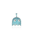 ghost inky pendant silver diamonds
