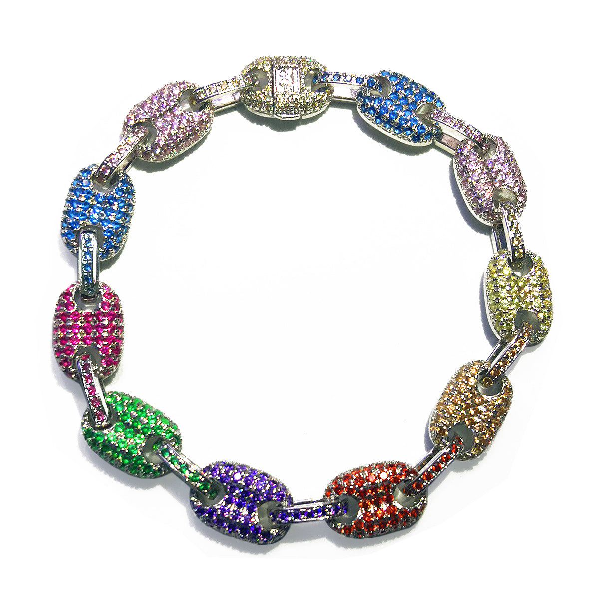 Gucci link mariner link bracelet 9mm Multi-colored – Bijouterie Gonin