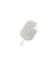 Icecream bar pendant fully iced silver