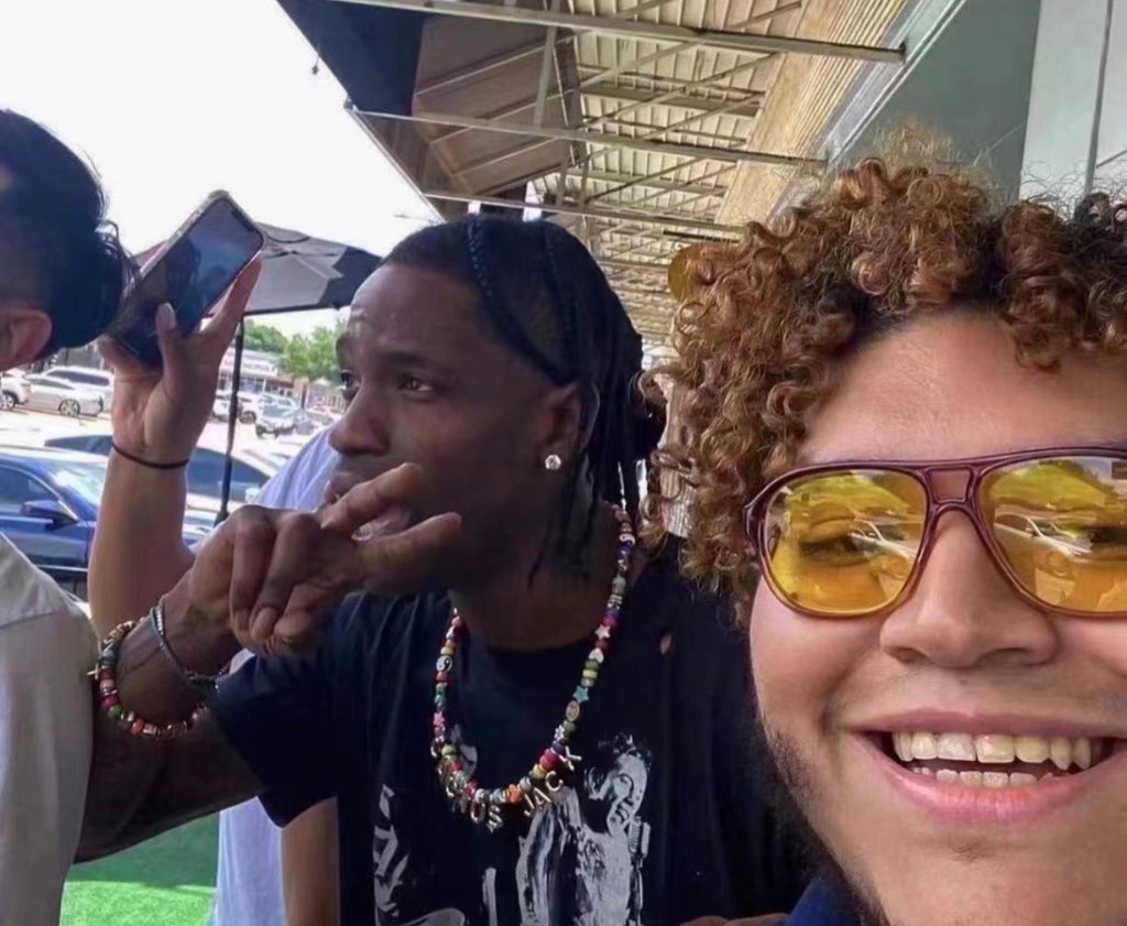 Nigo Loverboy Drake smiley face beads necklace