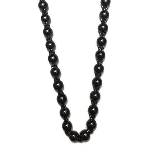 beaded chain 8mm black
