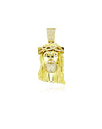 Mid size jesus piece part iced gold