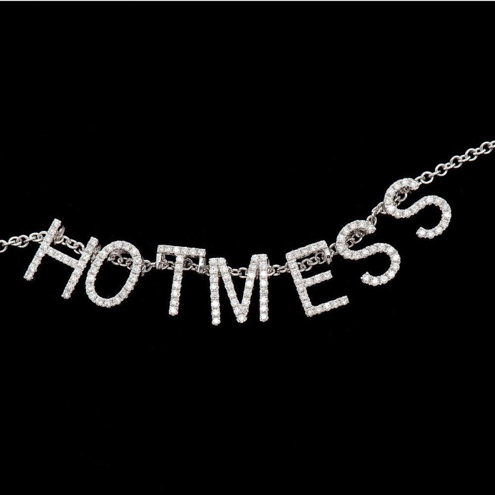 luka sabbat jesus piece Custom Alphabet A-Z Initial Letter Name Charm Jewelry pendant chain necklace icebox