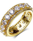 Three row Eternity Ring as seen on LIL UZI VERT affordable hip hop jewelry best price vvs