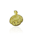 super mario mushroom pendant gold yellow