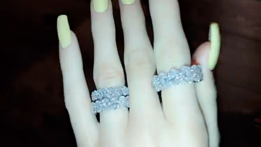 kylie jenner ring eternity bang ring engagement ring diamond vvs