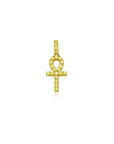 affordable hip hop jewelry nano ankh pendant in diamond necklace chain