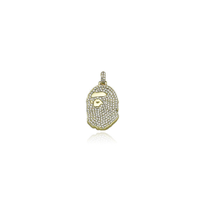 BG custom diamond Bape pendant & Necklace Micro size