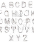 icebox lil uzi vert Custom Alphabet A-Z Initial Letter Name Charm Jewelry pendant chain necklace