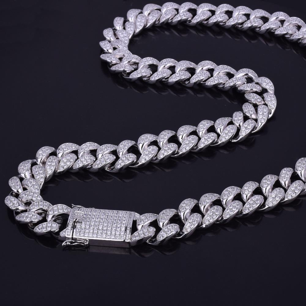 20MM Miami cuban link chain as seen on LIL UZI VERT special clasp gold vvs diamond