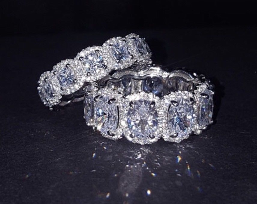 Kylie Jenner signature eternity band ring in oval kylie ring diamond