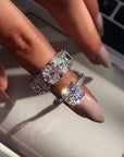 Kylie Jenner signature eternity band ring in oval kylie ring diamond
