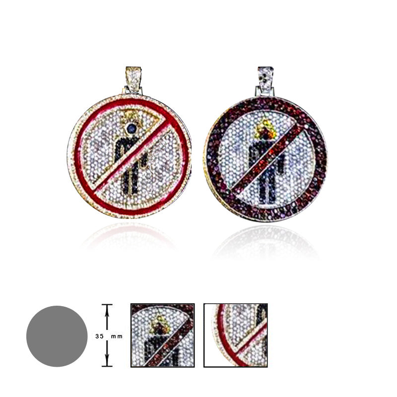 travis scott laflame no bystanders chain necklace pendant astroworld