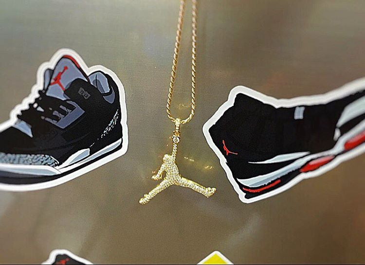 air jordan jumpman necklace pendant chain