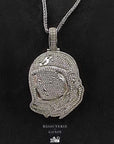 BBC Billionaire Boys Club astronaut pendant necklace chain silver