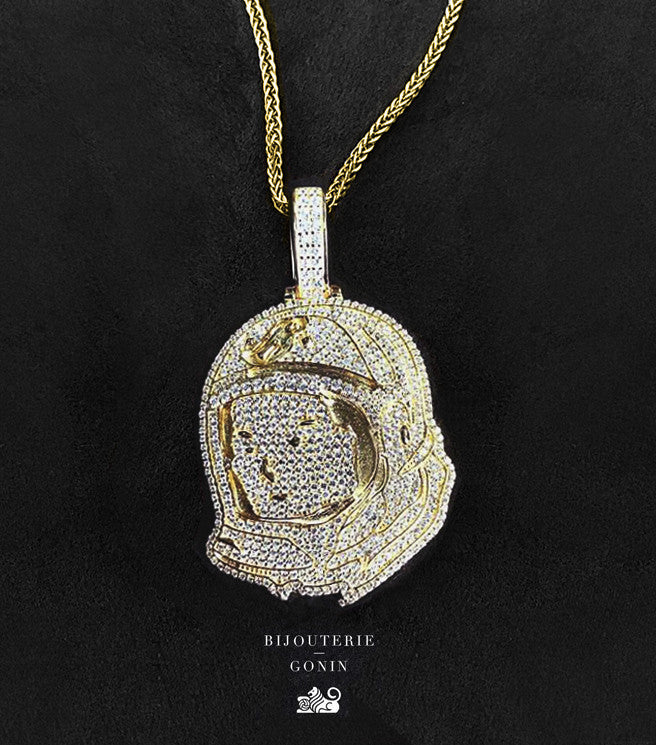 BBC Billionaire Boys Club astronaut pendant & necklace chain