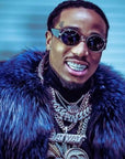 Migo yung rich nation logo pendant necklace chain vvs diamond offset quavo takeoff ifandco custom jewelry