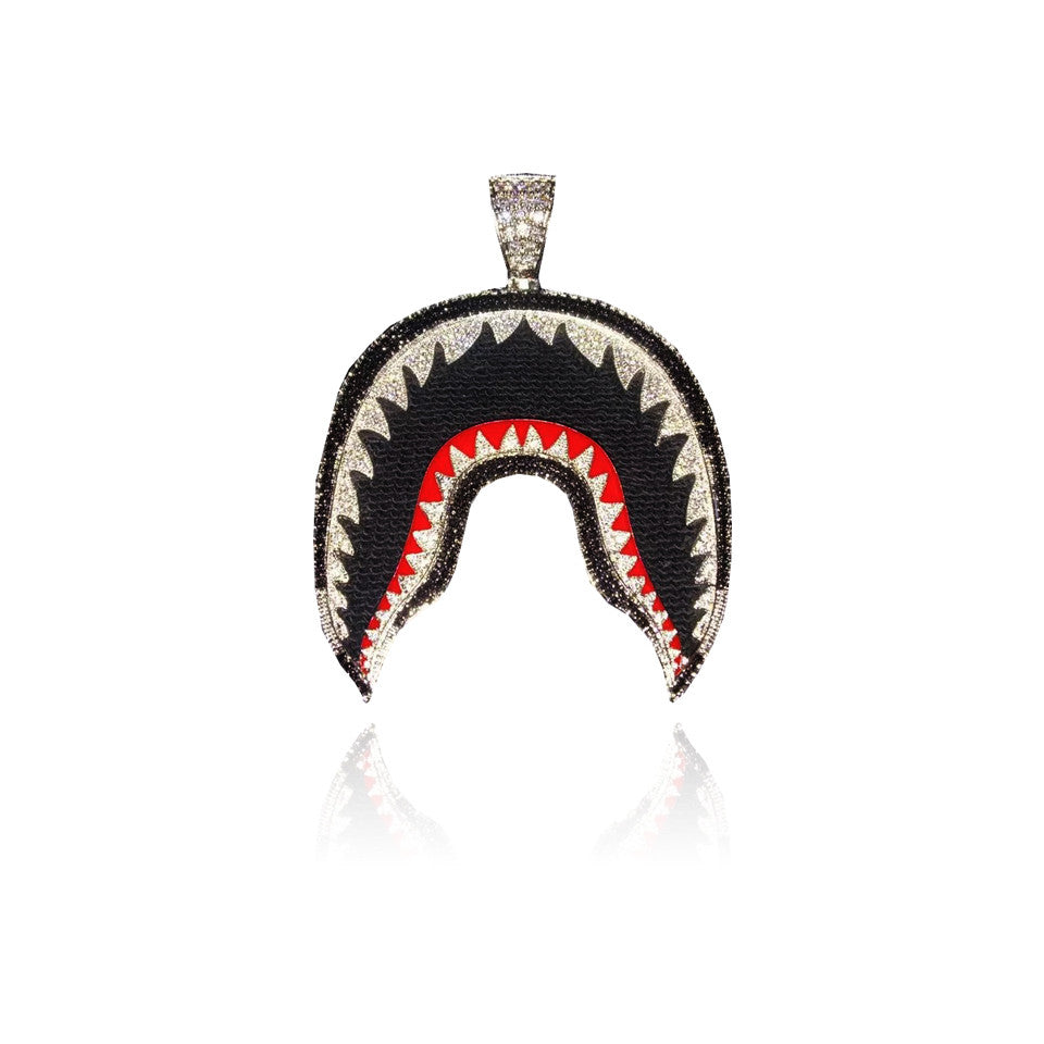 Custom Bathing Ape bape shark necklace & pendant WGM
