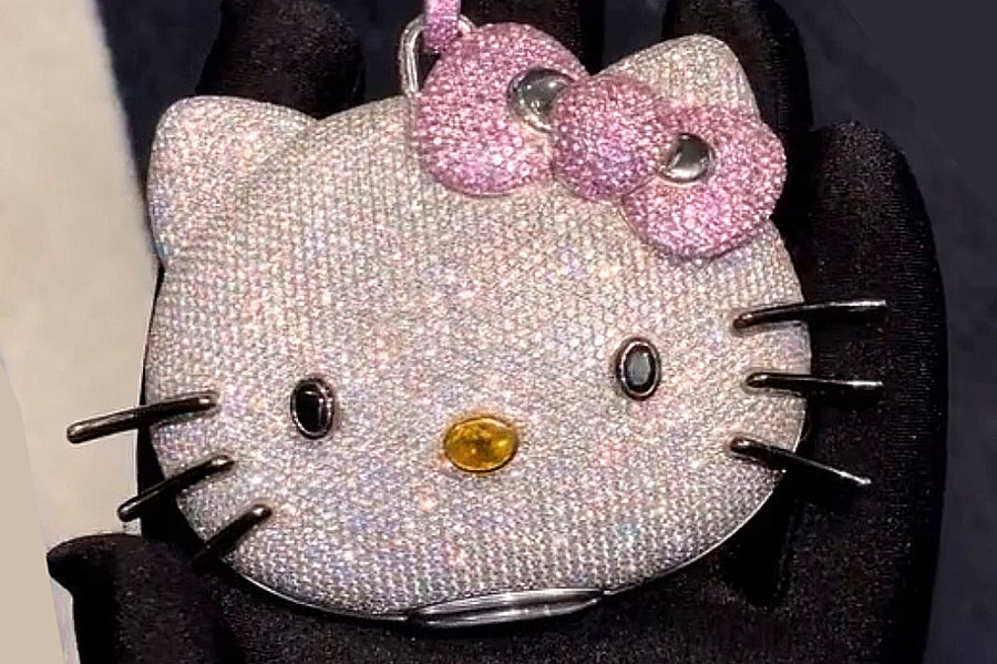 Hello Kitty Necklace | Hello Kitty Bling & Diamond Pendants