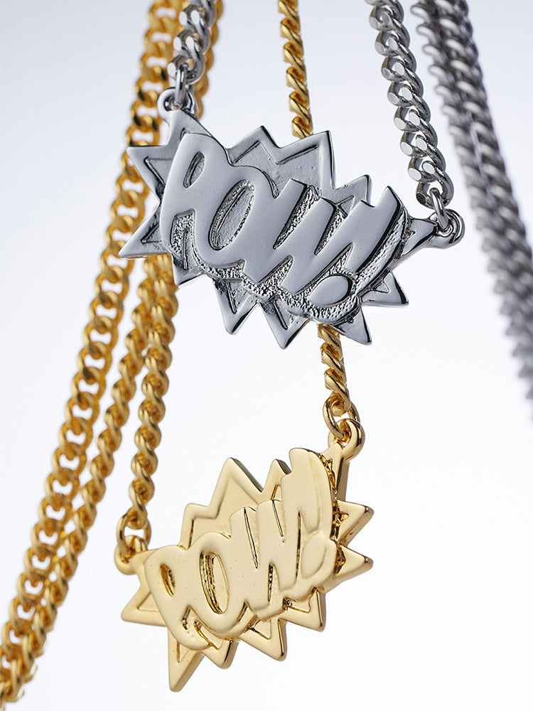 Ambush gdragon GD kanye west big sean asap rocky kid cudi pow necklace yellow gold vintage