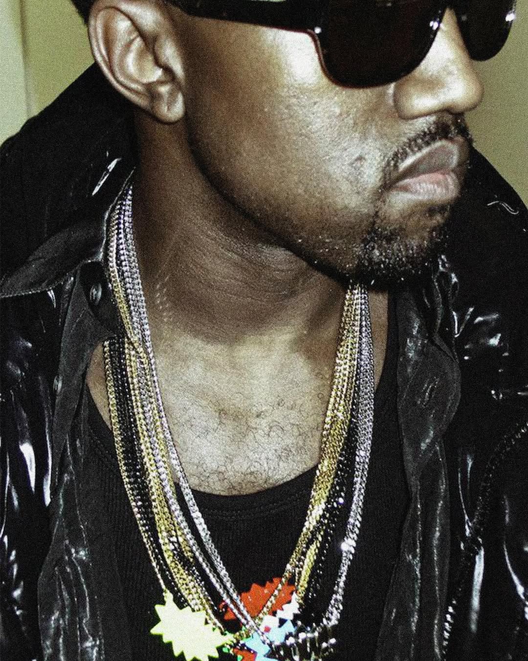 Ambush gdragon GD kanye west big sean asap rocky kid cudi pow necklace yellow gold vintage