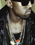 Ambush gdragon GD kanye west big sean asap rocky kid cudi pow necklace yellow gold vintage