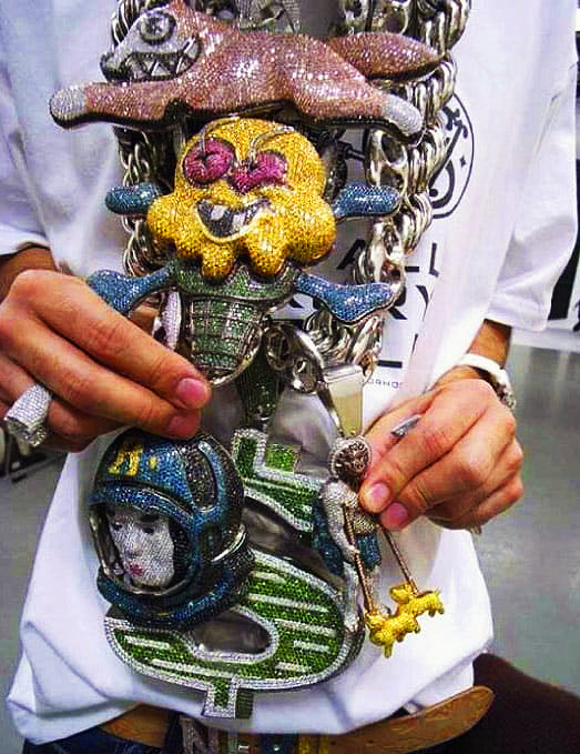 bbc dollar sign money ifandco diamond micro nigo pharrell bape
