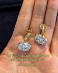 Hailey Bieber's iconic Jessica McCormack Oval Diamond Gypset Hoop Earrings