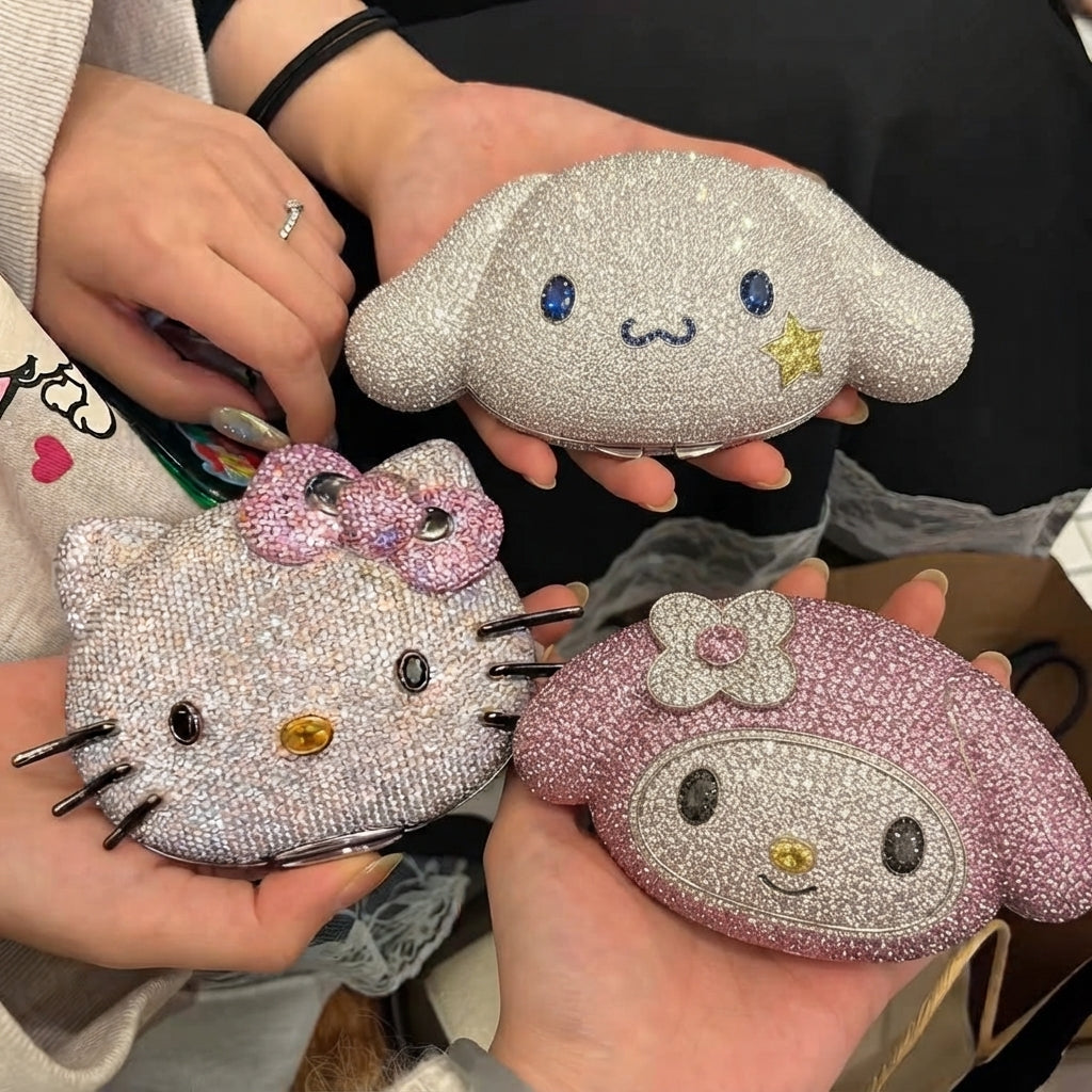 Buy Kali Uchis Hello Kitty Handheld mirror bag charm diamonds 