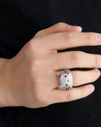 hello kitty big head fully iced diamond ring 3d design benballer rapper cardib travis scott jewelers