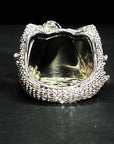 hello kitty big head fully iced diamond ring 3d design benballer rapper cardib travis scott jewelers