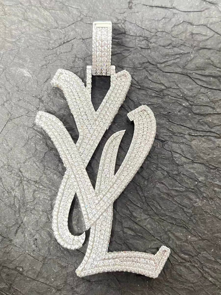 playboi carti yvl YOUNG VAMP LIFE custom necklace chain diamond exact design infinity link cuban link neclace chain diamonds