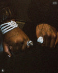 Buy Ken Carson’s Iced Out Raf Simons Skeleton Bracelet by Alex Moss