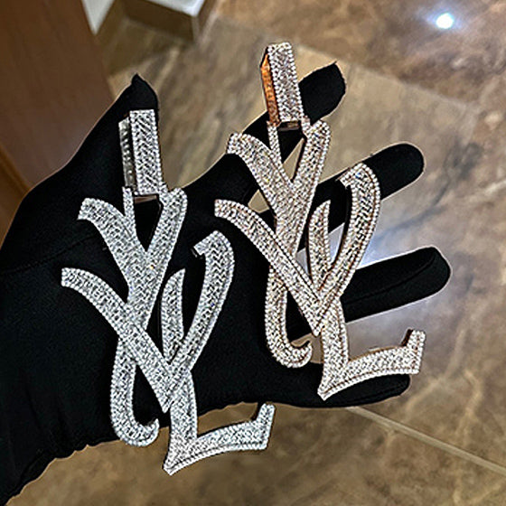 playboi carti yvl YOUNG VAMP LIFE custom necklace chain diamond exact design infinity link cuban link neclace chain diamonds