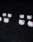 Sanrio HELLO KITTY diamond fully iced stud earring custom benballer ifandco kylie jenner travis cardi b