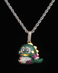 diamond custom bubble bobble bub pendant necklace chain ben baller rapper chain iced bling