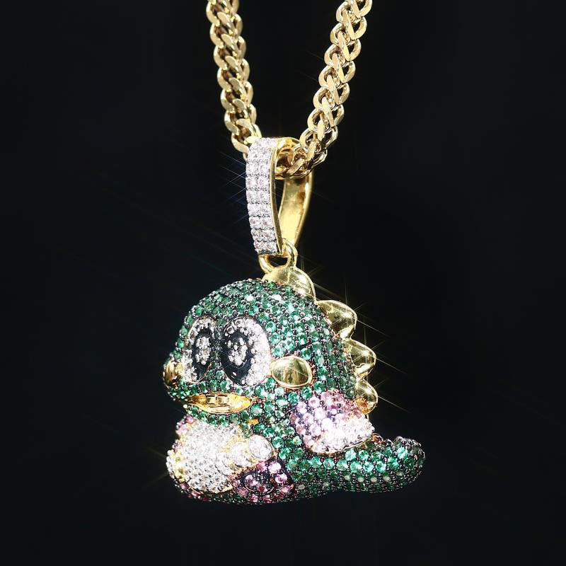 diamond custom bubble bobble bub pendant necklace chain ben baller rapper chain iced bling