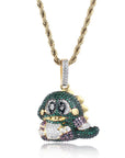 diamond custom bubble bobble bub pendant necklace chain ben baller rapper chain iced bling