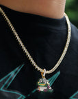 diamond custom bubble bobble bub pendant necklace chain ben baller rapper chain iced bling