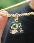 diamond custom bubble bobble bub pendant necklace chain ben baller rapper chain iced bling