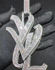 playboi carti yvl YOUNG VAMP LIFE custom necklace chain diamond exact design infinity link cuban link neclace chain diamonds